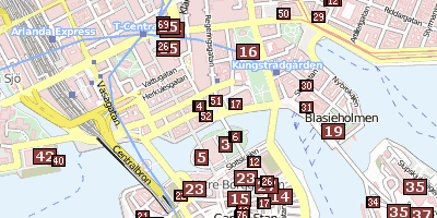 Stadtplan Kungliga Slottet Stockholm